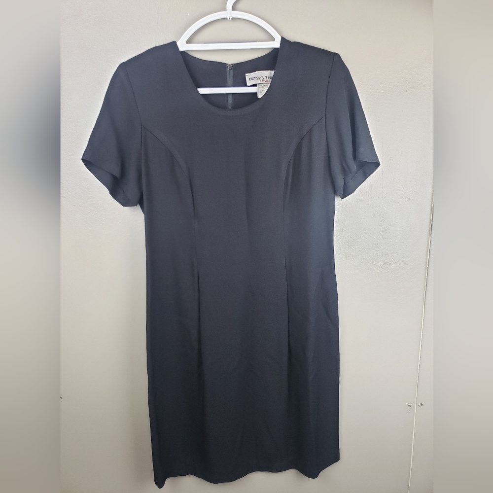 Vintage Betsys Things Black Dress Size 6 Petite USA